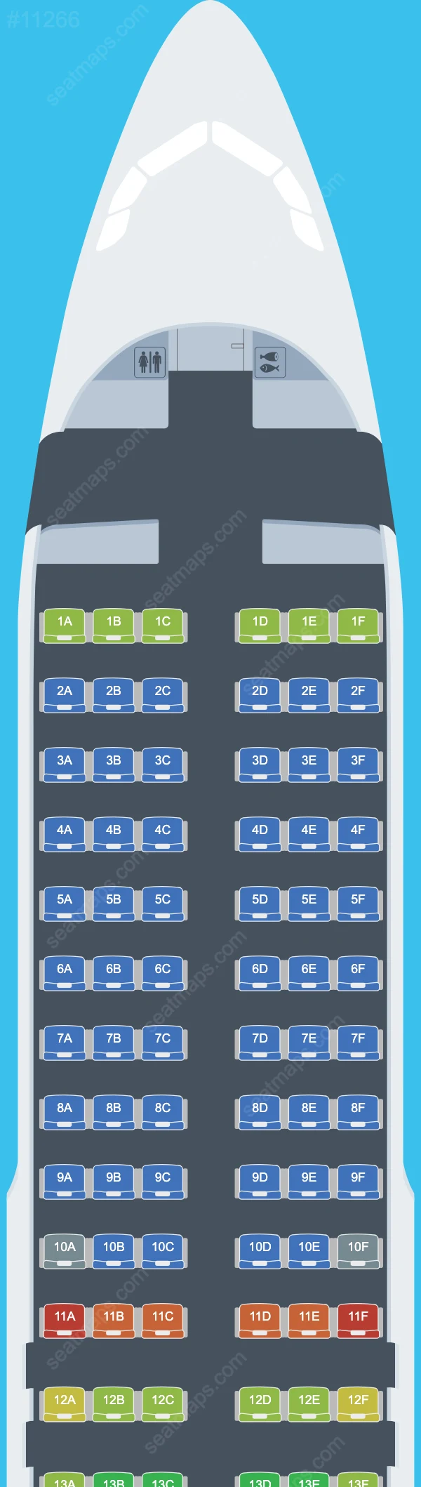 Marabu Airbus A320 Plan de Salle A320-200 V.1
