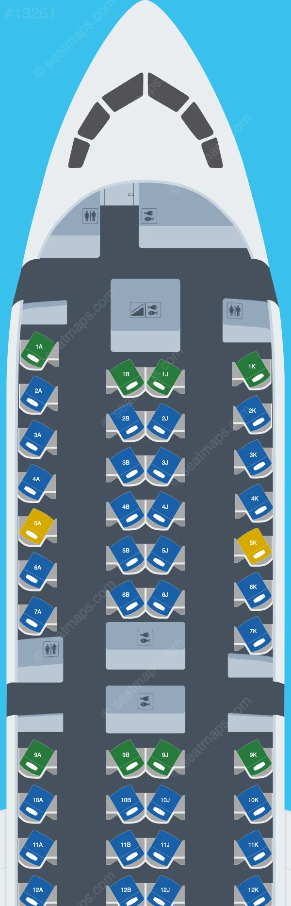 Air New Zealand Boeing 787-9 Skynest seatmap preview