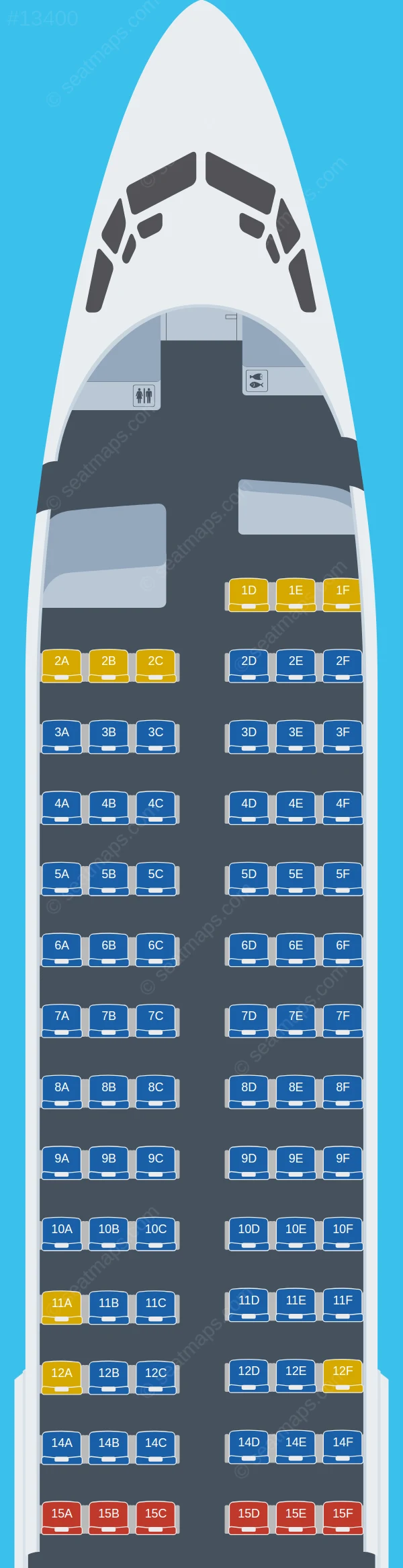 Air Peace Boeing 737-800 seatmap mobile preview