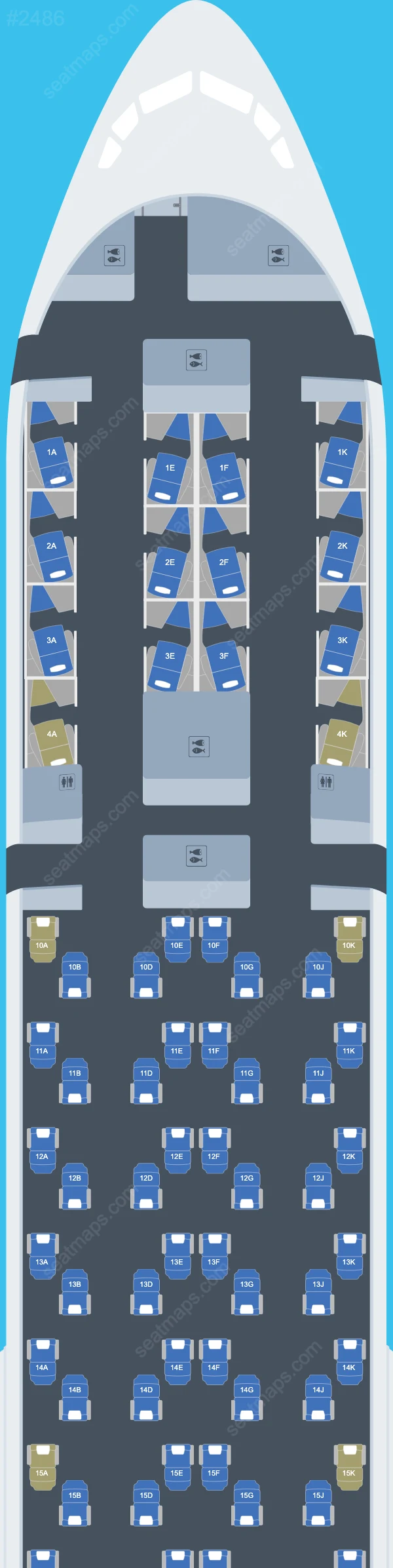 British Airways Boeing 777 Plan de Salle 777-300 ER V.1