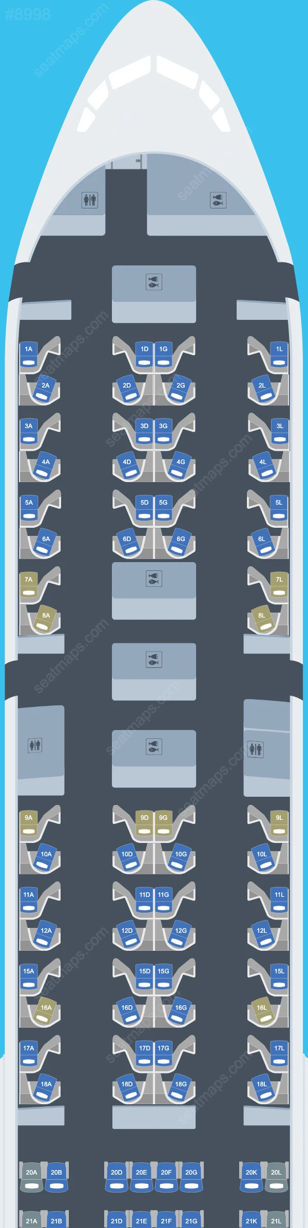 United Boeing 777 Plan de Salle 777-300 ER