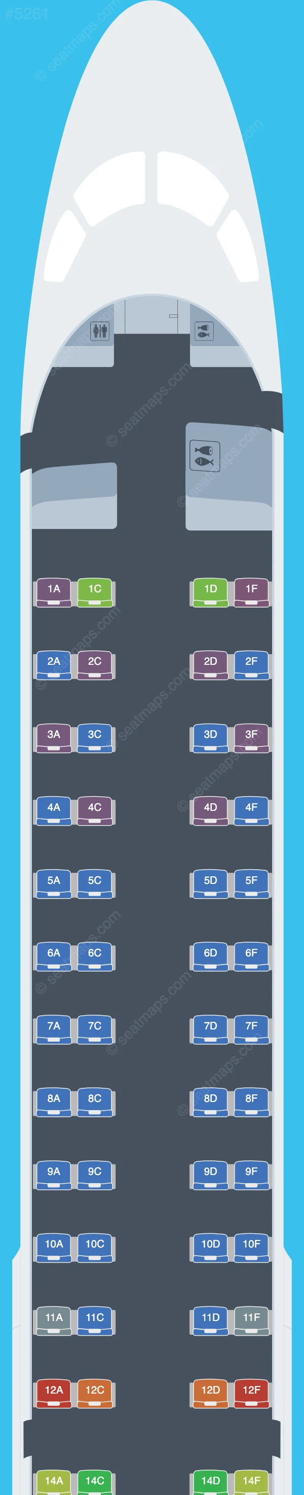 Air Dolomiti Embraer E195 Sitzplan Aktualisiert 2023 Finden Sie Den 