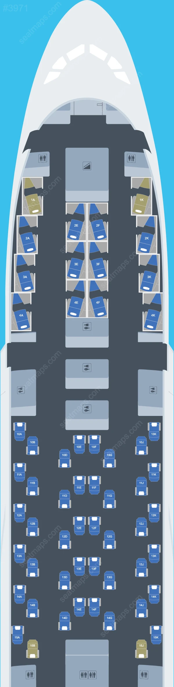 British Airways Airbus A380 Seat Maps A380-800