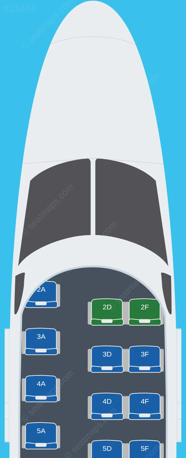 748 Air Services Cessna 208B Grand Caravan seatmap preview