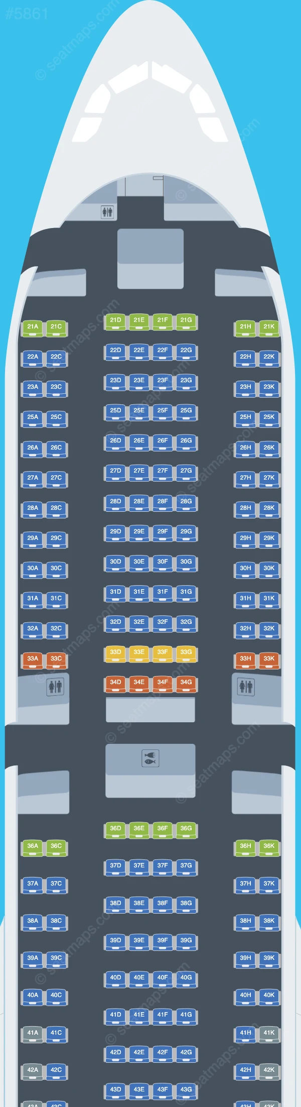 Garuda Indonesia Airbus A330 2023 SeatMaps