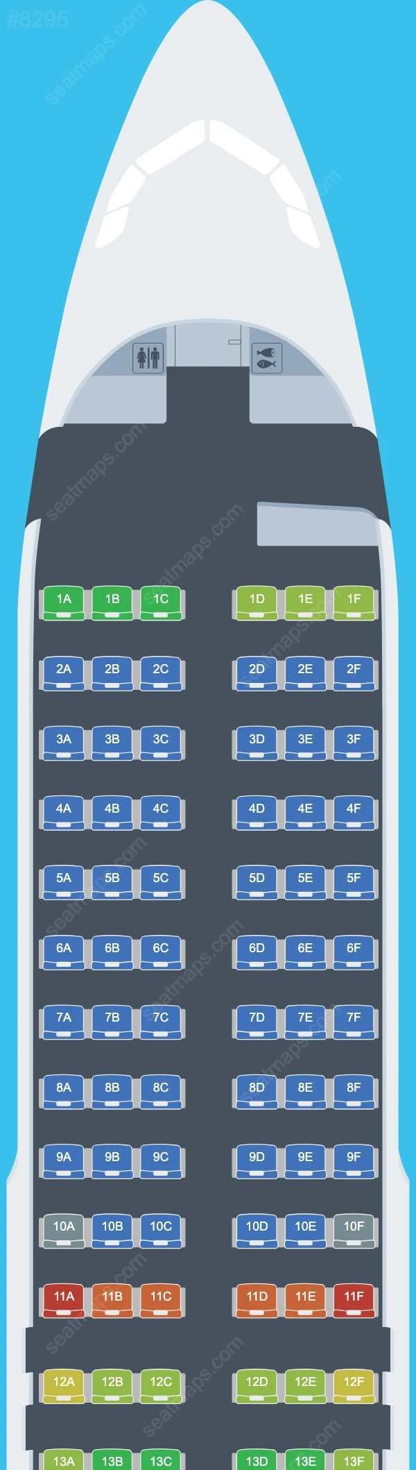 Viva Air Peru Airbus A320 Seat Maps A320-200