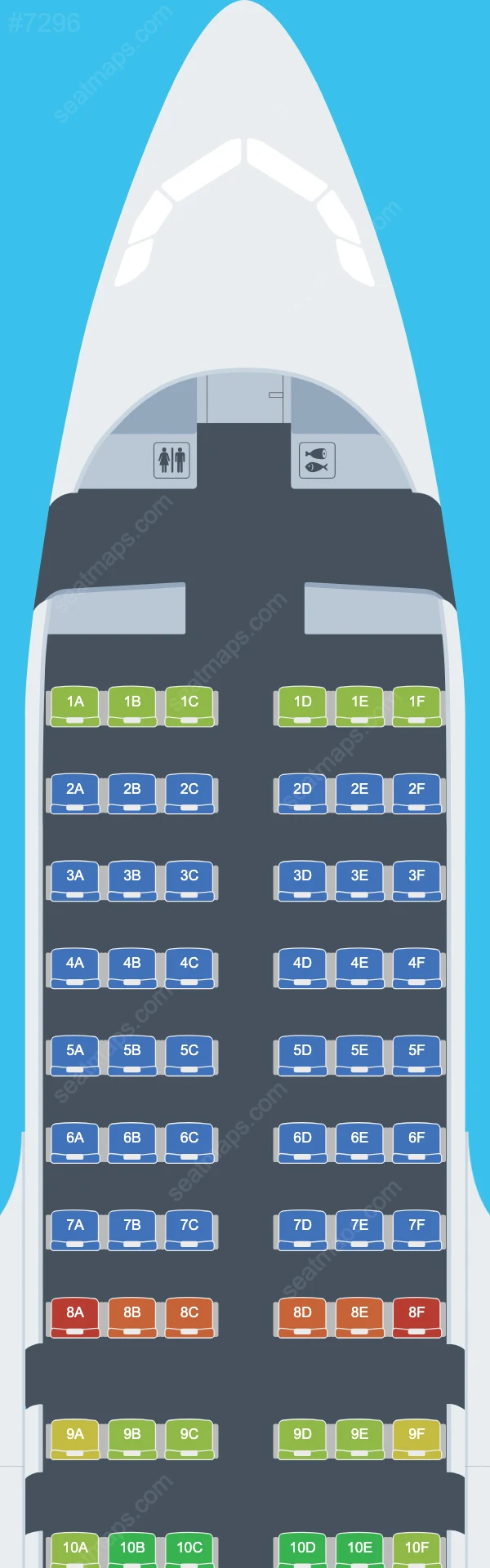Eurowings Airbus A319 Seat Maps A319-100 V.1