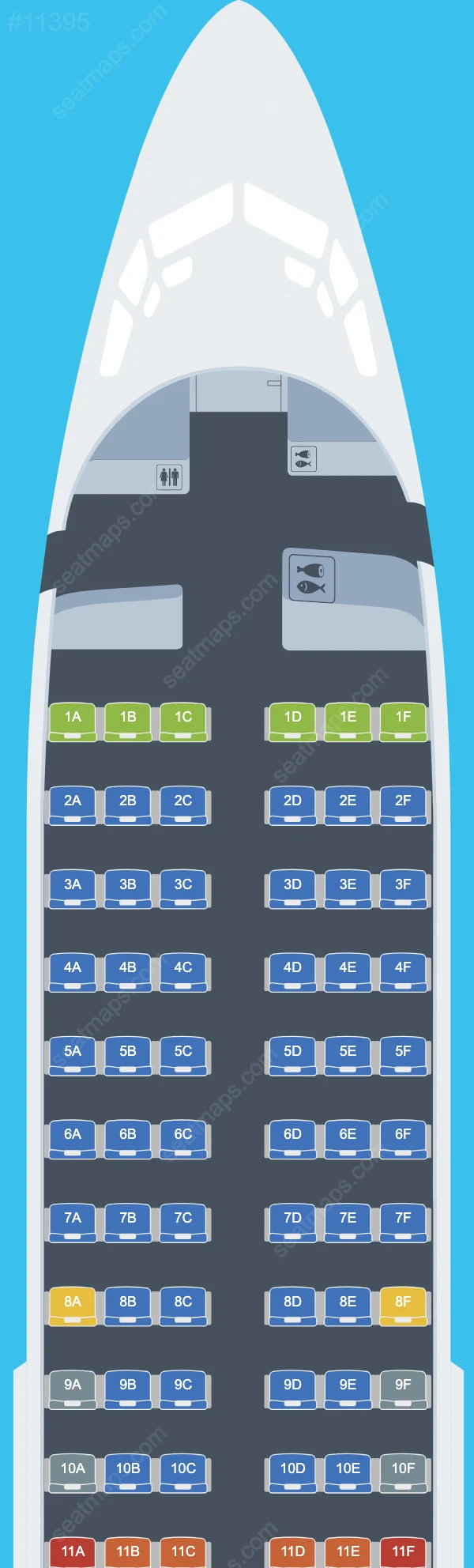 Aeroitalia Boeing 737 Seat Maps 737-700