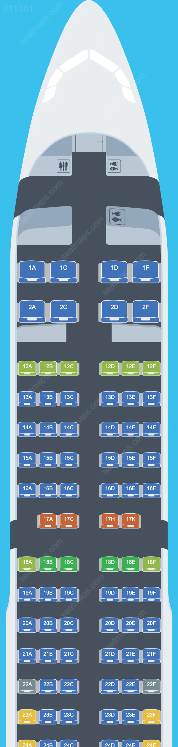 Air Canada Airbus A321 Seat Maps A321-200 V.4
