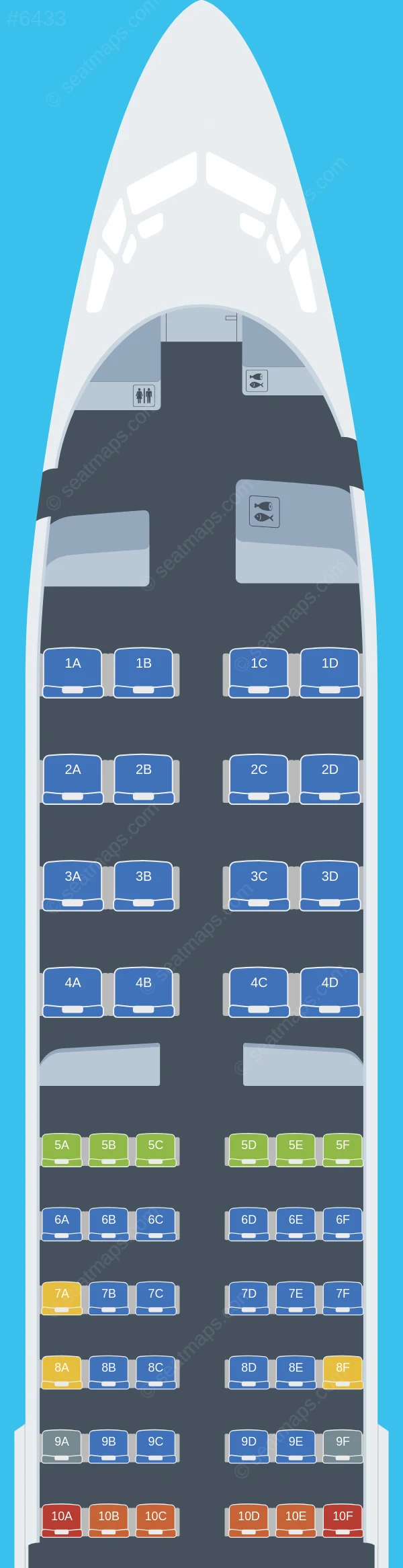 Air Niugini & Link PNG Boeing 737-800 V.2 seatmap preview