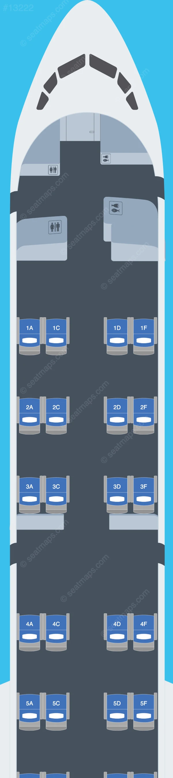 Icelandair Boeing 757-200 Mapas de assentos 757-200 V.3