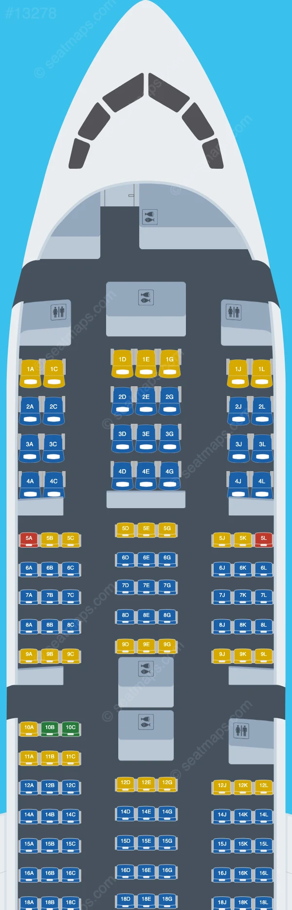 Neos Boeing 787-9 V.2 seatmap preview