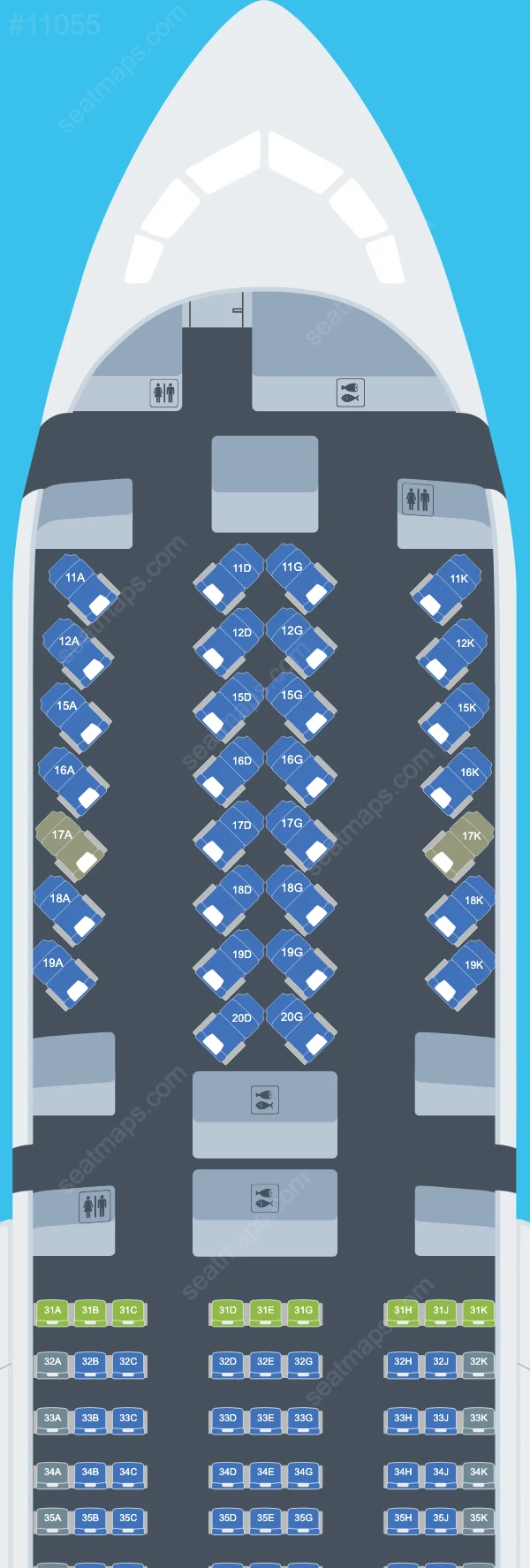 Bamboo Airways Boeing 787-9 seatmap preview
