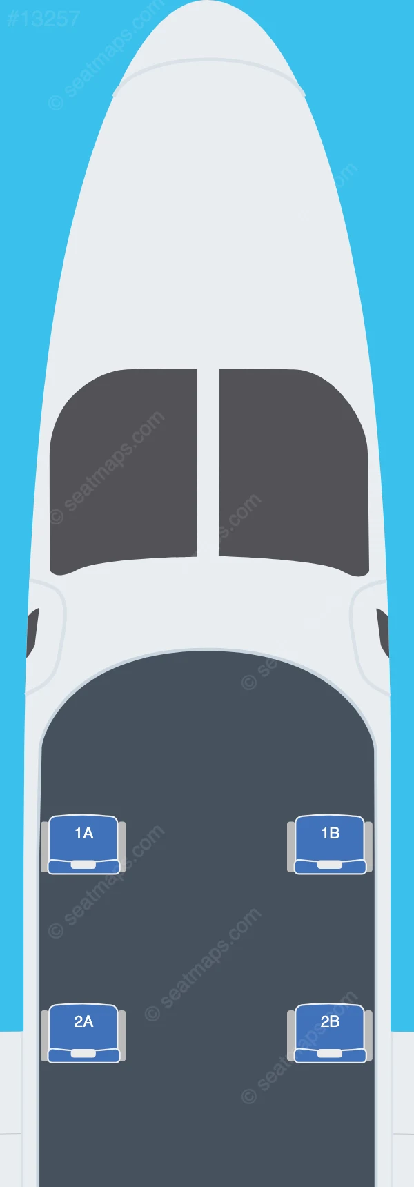 Aerovías DAP Tecnam P2012 SMP seatmap preview
