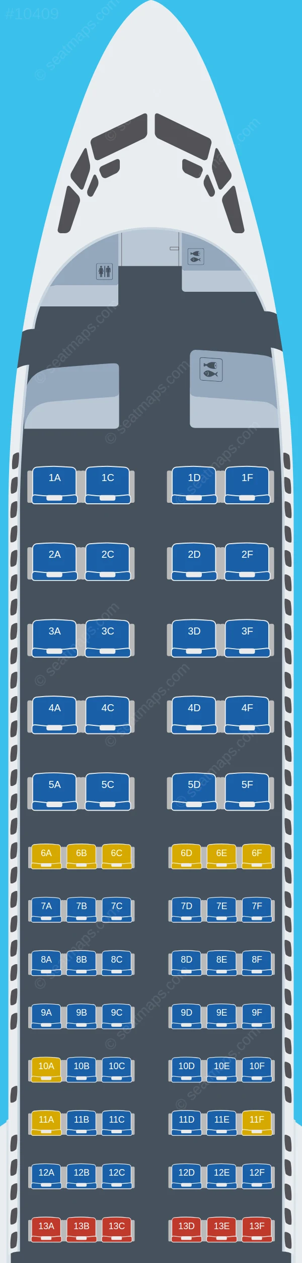 Icelandair Boeing 737 MAX 9 seatmap preview