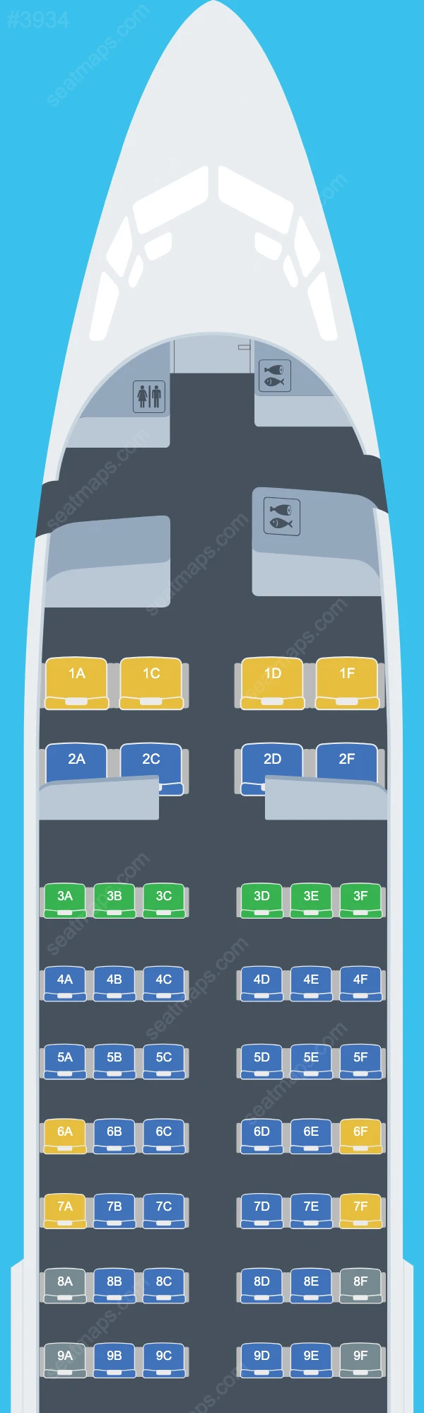Tarom Boeing 737 Plan de Salle 737-300
