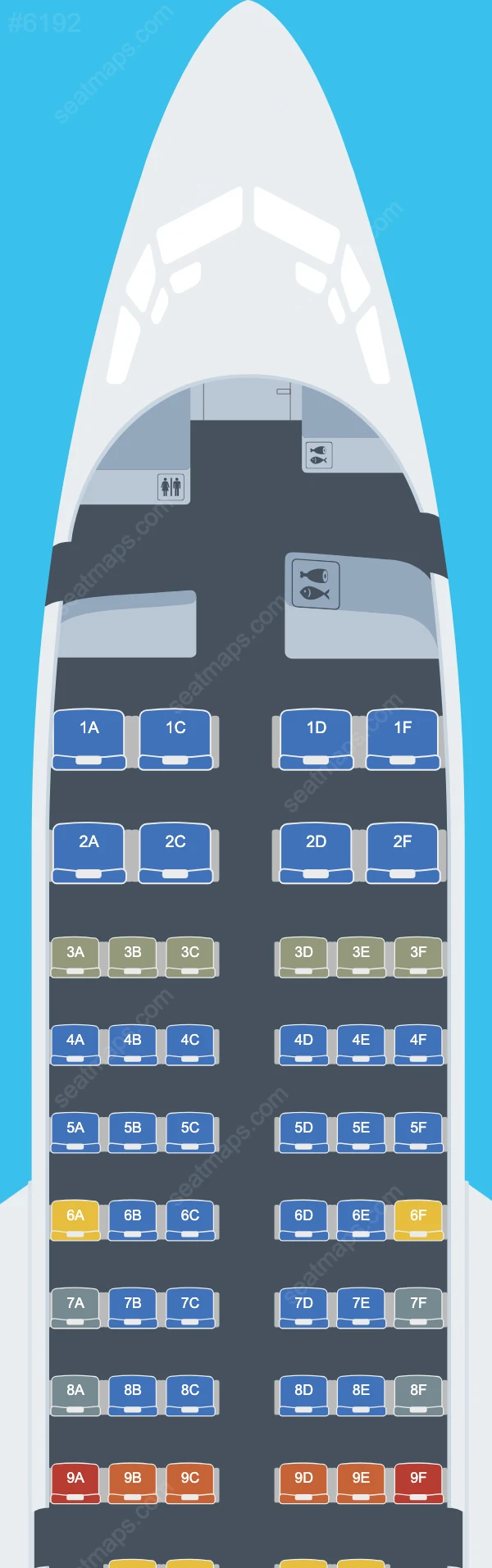 Sriwijaya Air Boeing 737 Seat Maps 737-500