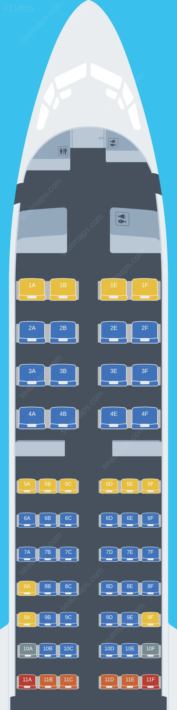 Copa Airlines Boeing 737 MAX 8 seatmap preview
