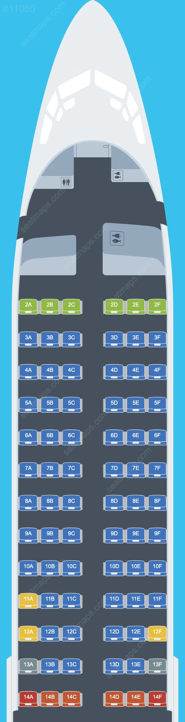 Flair Airlines Boeing 737-800 V.1 seatmap preview