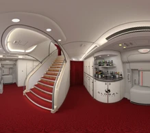Global Airlines Airbus A380-800seat maps 360 panorama view