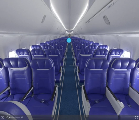 Southwest Boeing 737-800 MAX 8 seat maps 360 panorama view